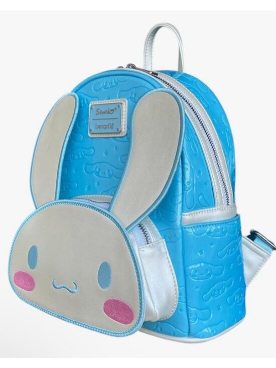 Loungefly Sanrio Cinnamoroll Moveable Ears Mini Backpack Blue White Shimmer NWT main image 10